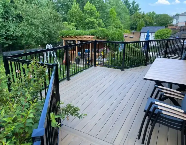 Black Picket Deck Railing